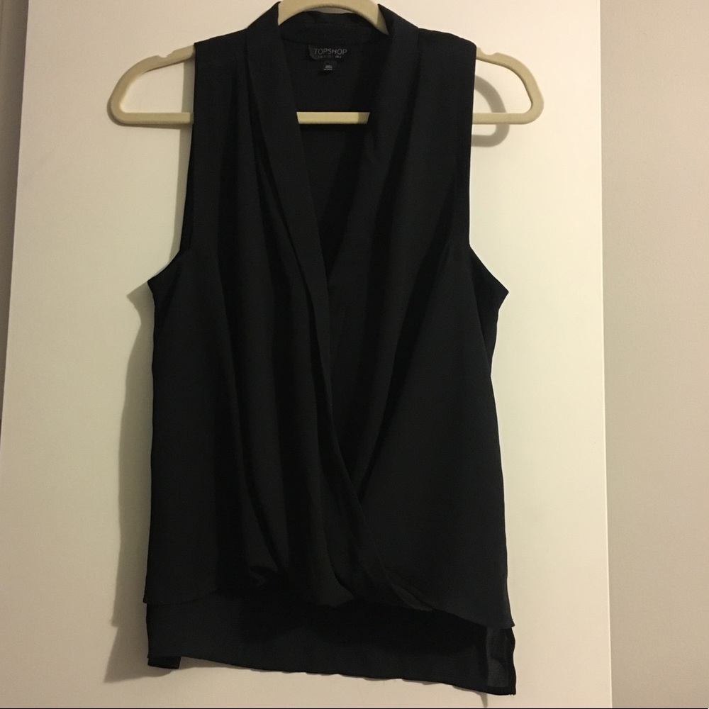 Elegant Black Sleeveless Top
